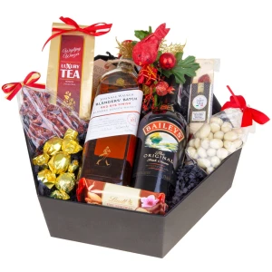 Zestaw prezentowy BJ67 VIP box z whiskey Johnie Walker i likierem Baileys