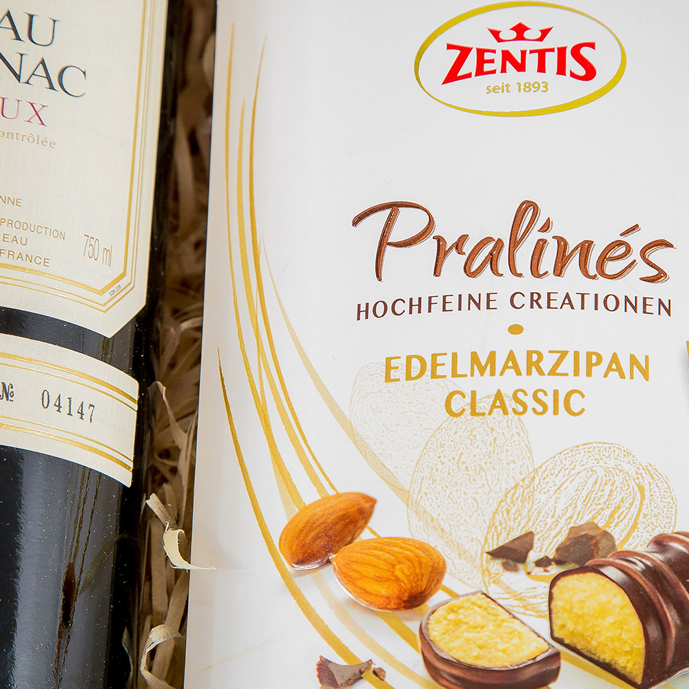 Upominek świąteczny z winem ES145 Anielskie spotkanie