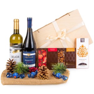 Upominek świąteczny dla firmy KS111 Czekoladowe wino 