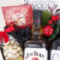 Zestaw prezentowy w pudełku BJ69 Red collection białe alkohole biała czekolada zestaw upominkowy o przemyślanych detalach