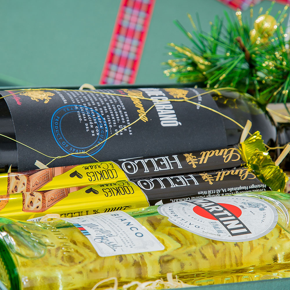 Upominek świąteczny z alkoholem ES101 Uczta dla podniebienia